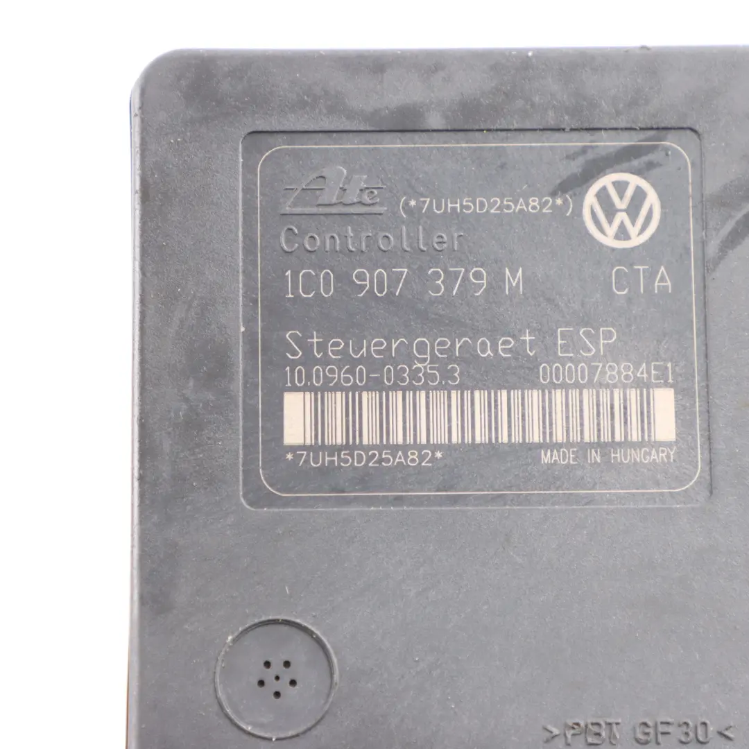 Module Commande Pompe Frein Hydraulique ABS pour Volkswagen VW New Beetle à propos du numéro de pièce 1C0907379M Volkswagen VW New Beetle Module Commande Pompe Frein Hydraulique ABS - SKU 1C0907379M - Numéro de pièce 1C0907379M