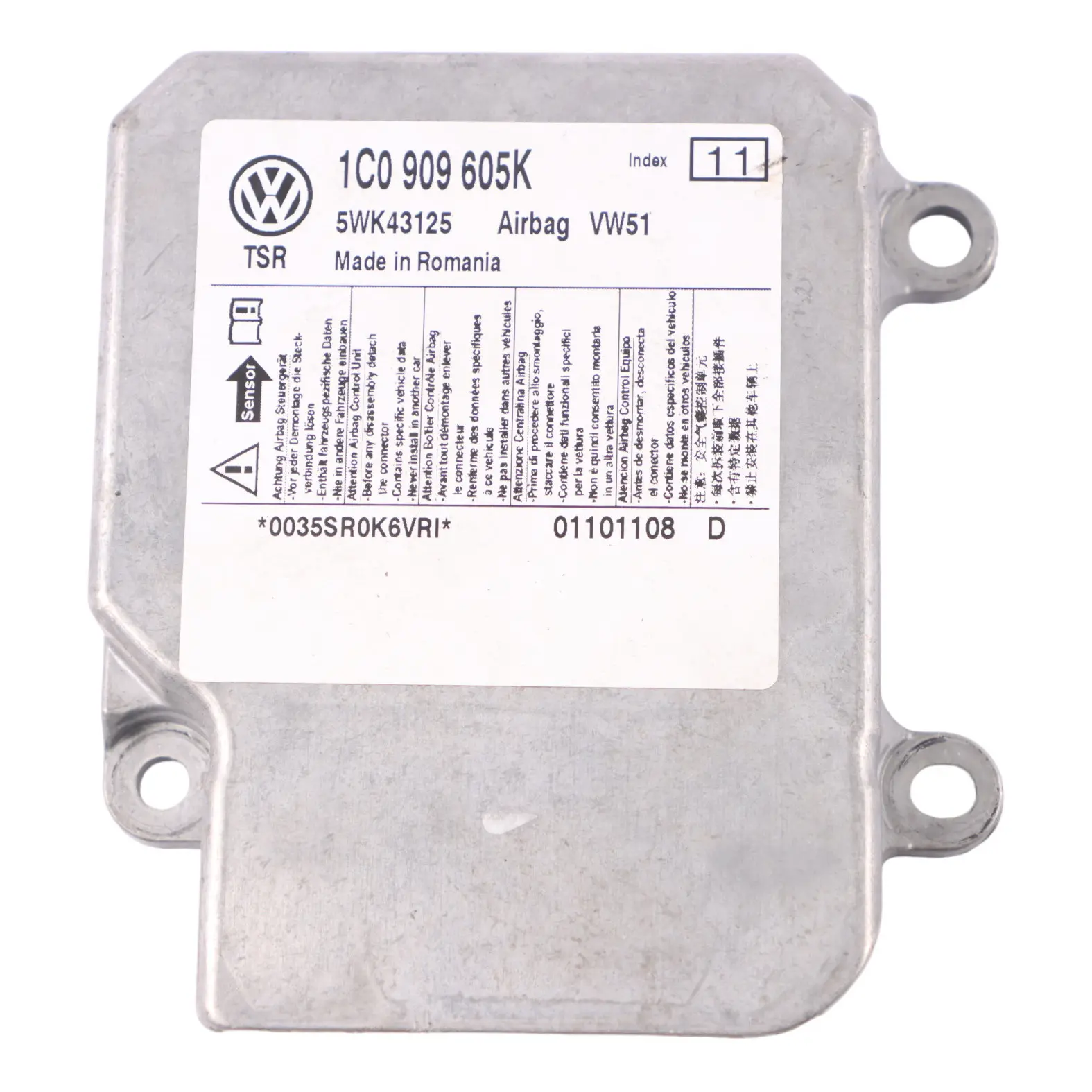Volkswagen Fox 5Z Air Module Control Unit ECU Module 1C0909605K