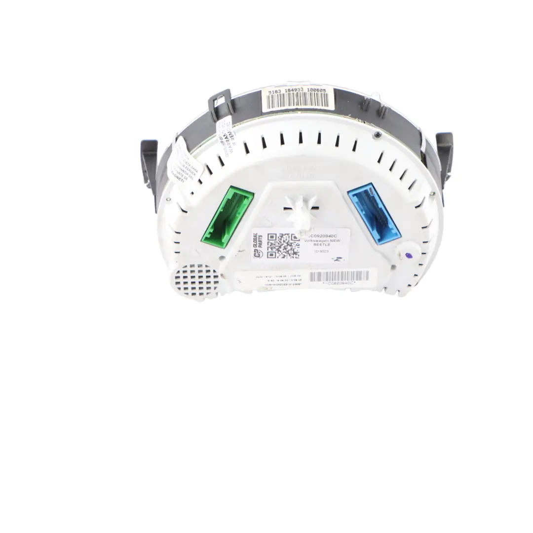 Instrument Cluster Speedo Clocks Manual to Volkswagen New Beetle Petrol with Part number 1C0920940C Volkswagen New Beetle Petrol Instrument Cluster Speedo Clocks Manual - SKU 1C0920940C - Part number 1C0920940C