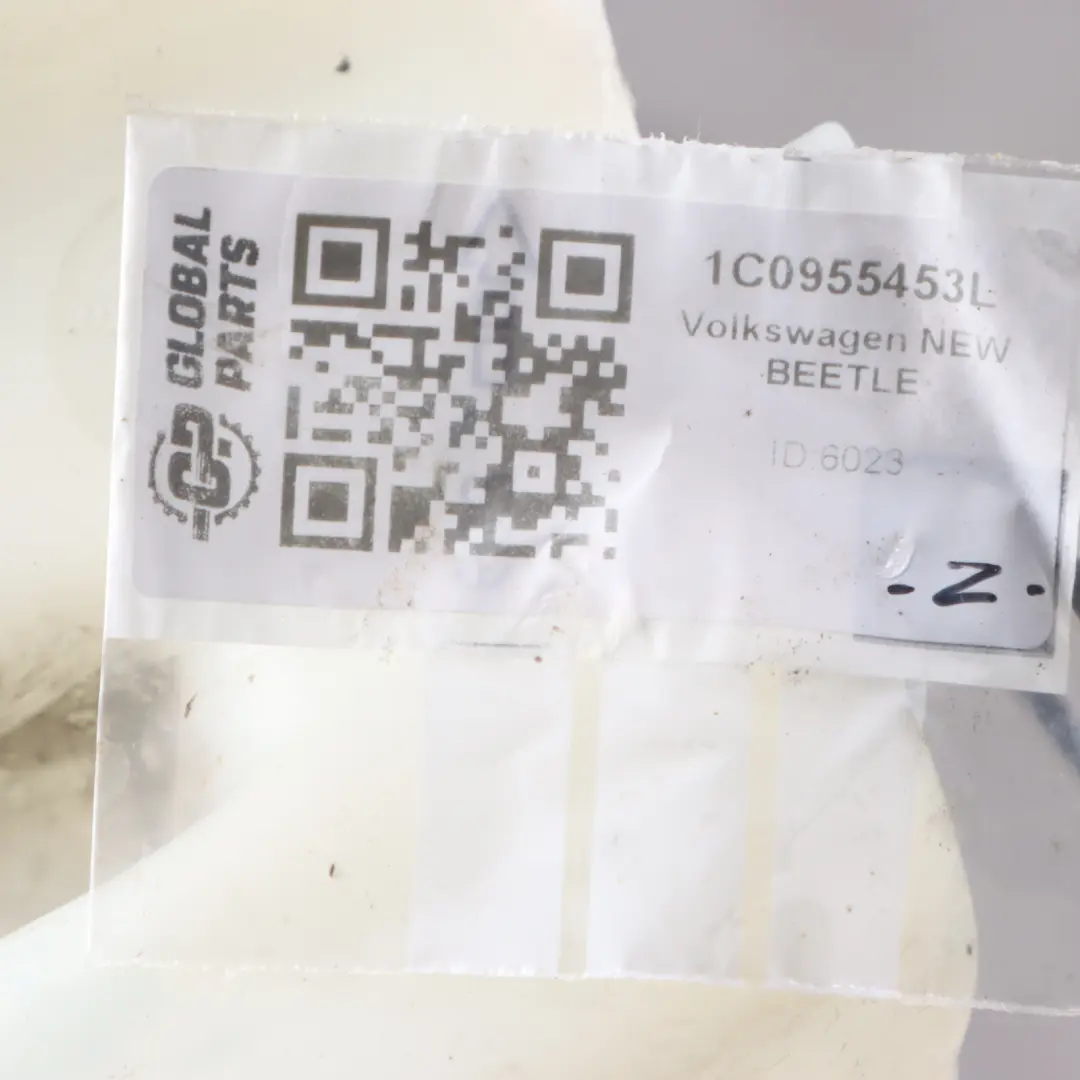 Windshield Washer Fluid Reservoir Bottle Tank to Volkswagen New Beetle with Part number 1C0955453L Volkswagen New Beetle Windshield Washer Fluid Reservoir Bottle Tank - SKU 1C0955453L - Part number 1C0955453L