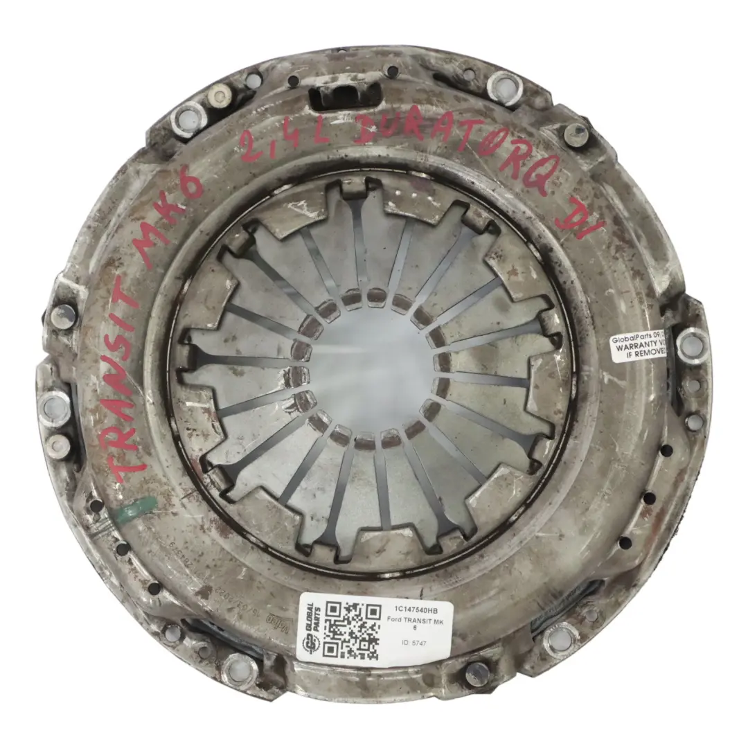 Ford Transit Mk6 2.4D Disque Pression d'Embrayage - SKU 1C147540HB - Numéro de pièce 1C147540HB