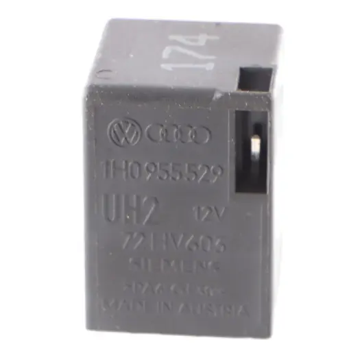 6N Audi Rear Relay Wiper 4-Pin Black to Volkswagen Polo with Part number 1H0955529 Volkswagen Polo 6N Audi Rear Relay Wiper 4-Pin Black - SKU 1H0955529 - Part number 1H0955529