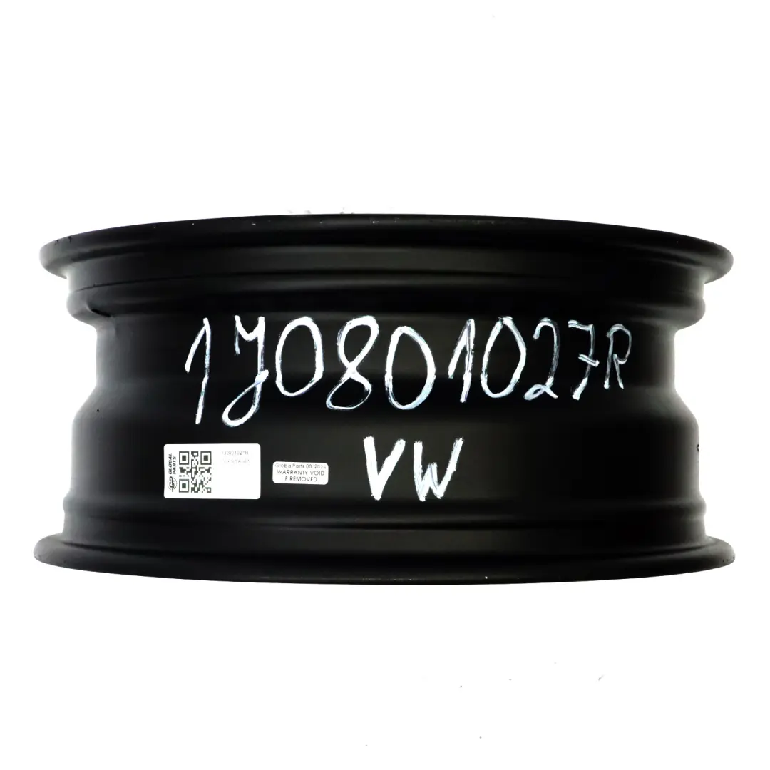Volkswagen Golf Seat Ibiza Jante Acier Noir 16" 6.5J ET:42 1J0601027R - SKU 1J0601027R-1 - Numéro de pièce 1J0801027R