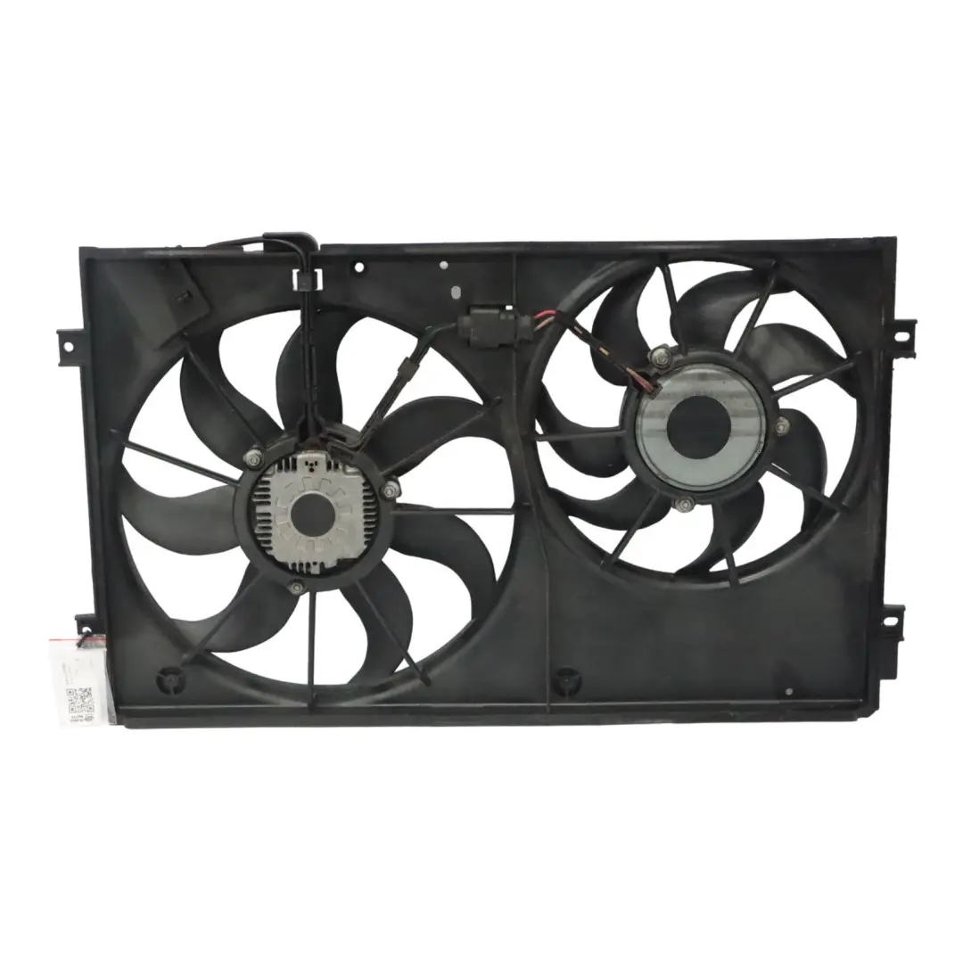 Audi A3 8P 1.9 TDI BLS Diesel Radiator Fan Cowling Assembly Shroud - SKU 1K0121207BB - Part number 1K0121207BB