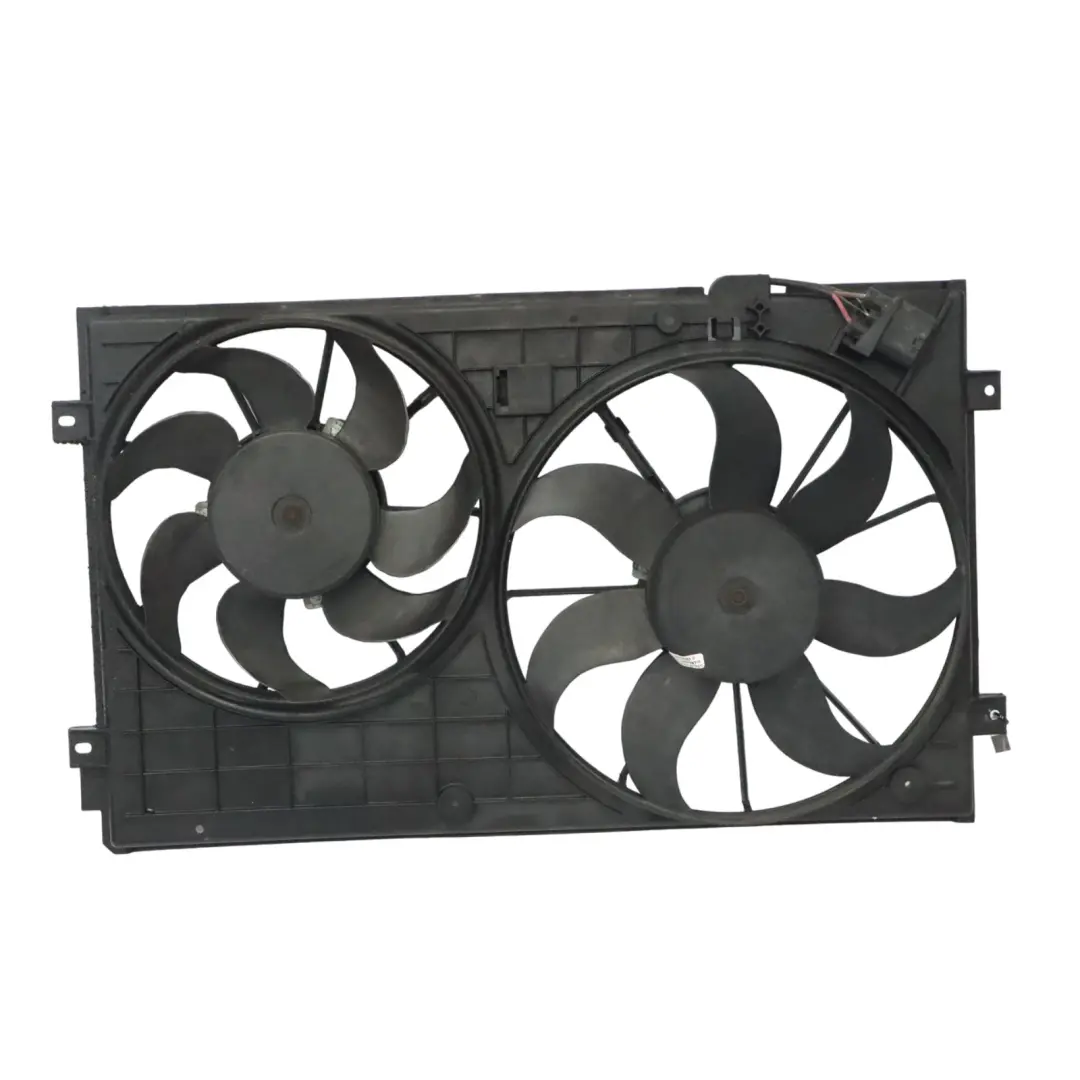 Audi A3 8P 1.9 TDI BLS Diesel Radiator Fan Cowling Assembly Shroud - SKU 1K0121207BB - Part number 1K0121207BB