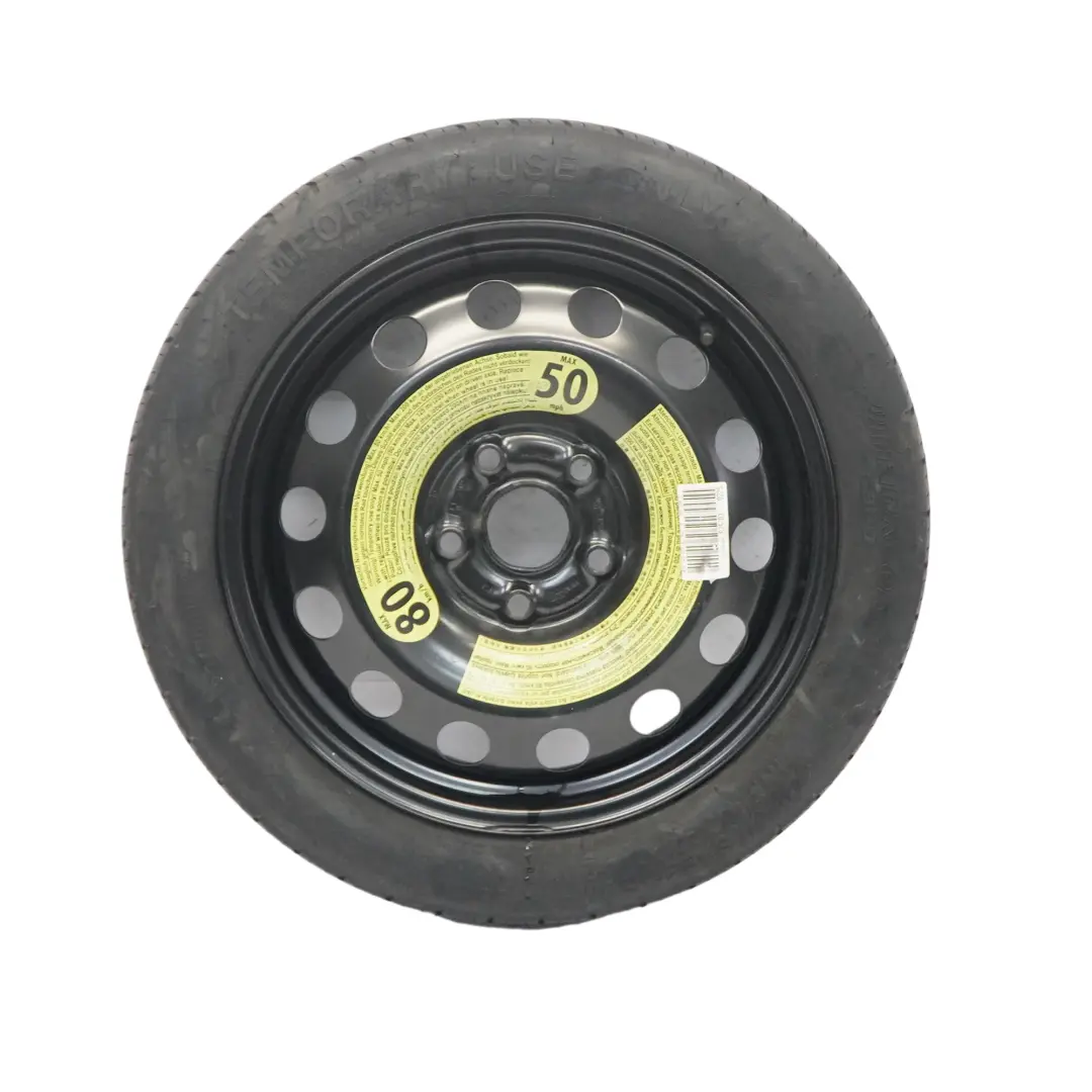 Rueda repuesto Acero R16 Hankook 3.5J ET: 25.5 125/70 para VW Golf 7 con número de pieza 1K0601027AQ VW Golf 7 Rueda repuesto Acero R16 Hankook 3.5J ET: 25.5 125/70 - SKU 1K0601027AQ - Número de pieza 1K0601027AQ