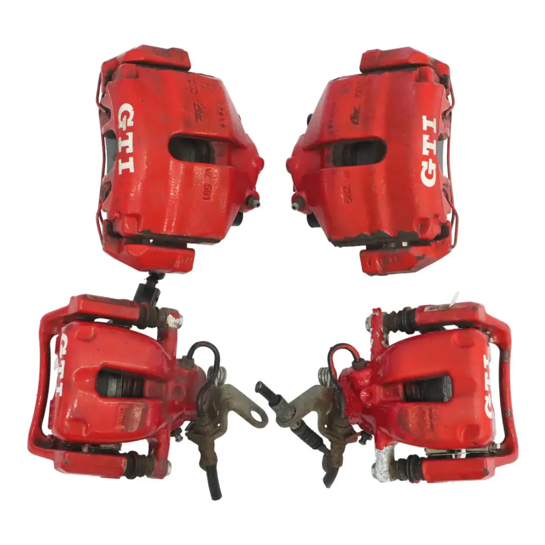 Mk5 Pinzas de Freno Delantero Trasero Rojo GTI para Volkswagen Golf con número de pieza 1K0615123F Volkswagen Golf Mk5 Pinzas de Freno Delantero Trasero Rojo GTI - SKU 1K0615123F-1 - Número de pieza 1K0615123F