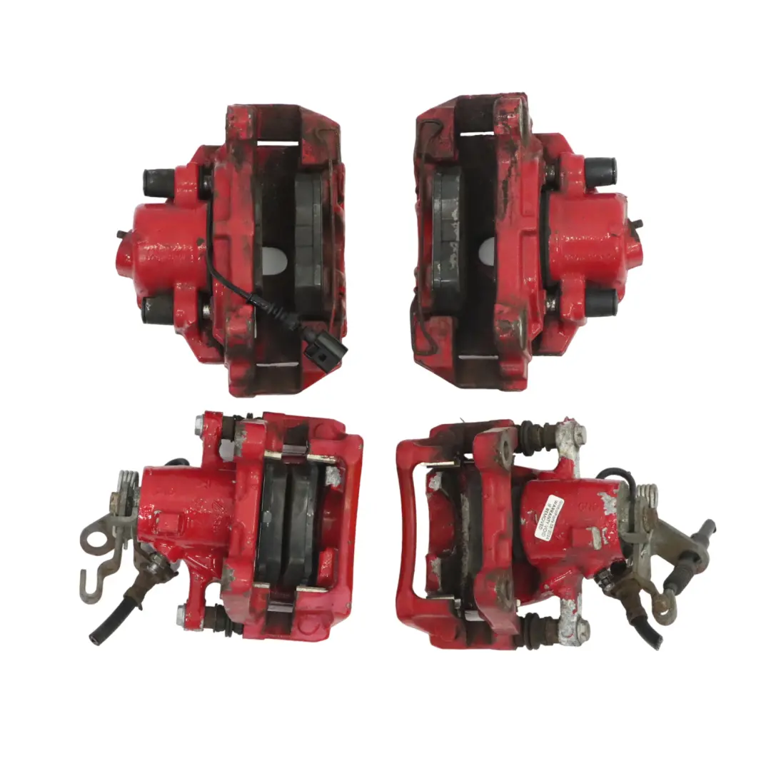 Volkswagen Golf Mk5 Brake Caliper Set Front Rear Red Brakes GTI - SKU 1K0615123F-1 - Part number 1K0615123F