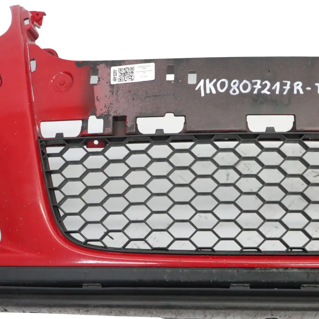 Front Bumper Volkswagen VW Golf Mk5 Trim Panel Cover Tornado Red - Y3D to with Part number 1K0807217R Front Bumper Volkswagen VW Golf Mk5 Trim Panel Cover Tornado Red - Y3D - SKU 1K0807217R-TRE - Part number 1K0807217R