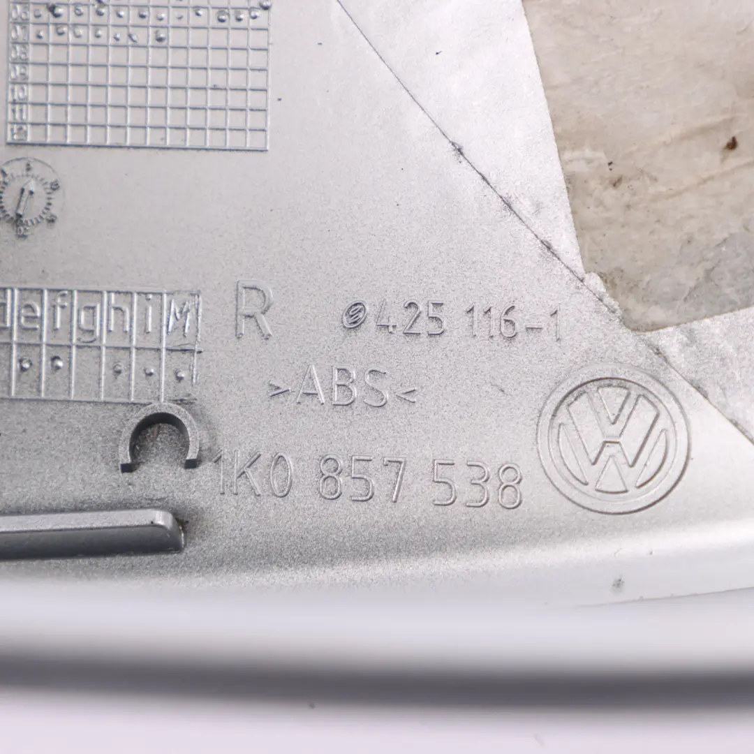 Außenspiegel Abdeckung Rechts Gehäuse Reflex Silber A7W für Volkswagen VW Golf V mit Teilenummer 1K0857538 Volkswagen VW Golf V Außenspiegel Abdeckung Rechts Gehäuse Reflex Silber A7W - SKU 1K0857538-RES - Teilenummer 1K0857538