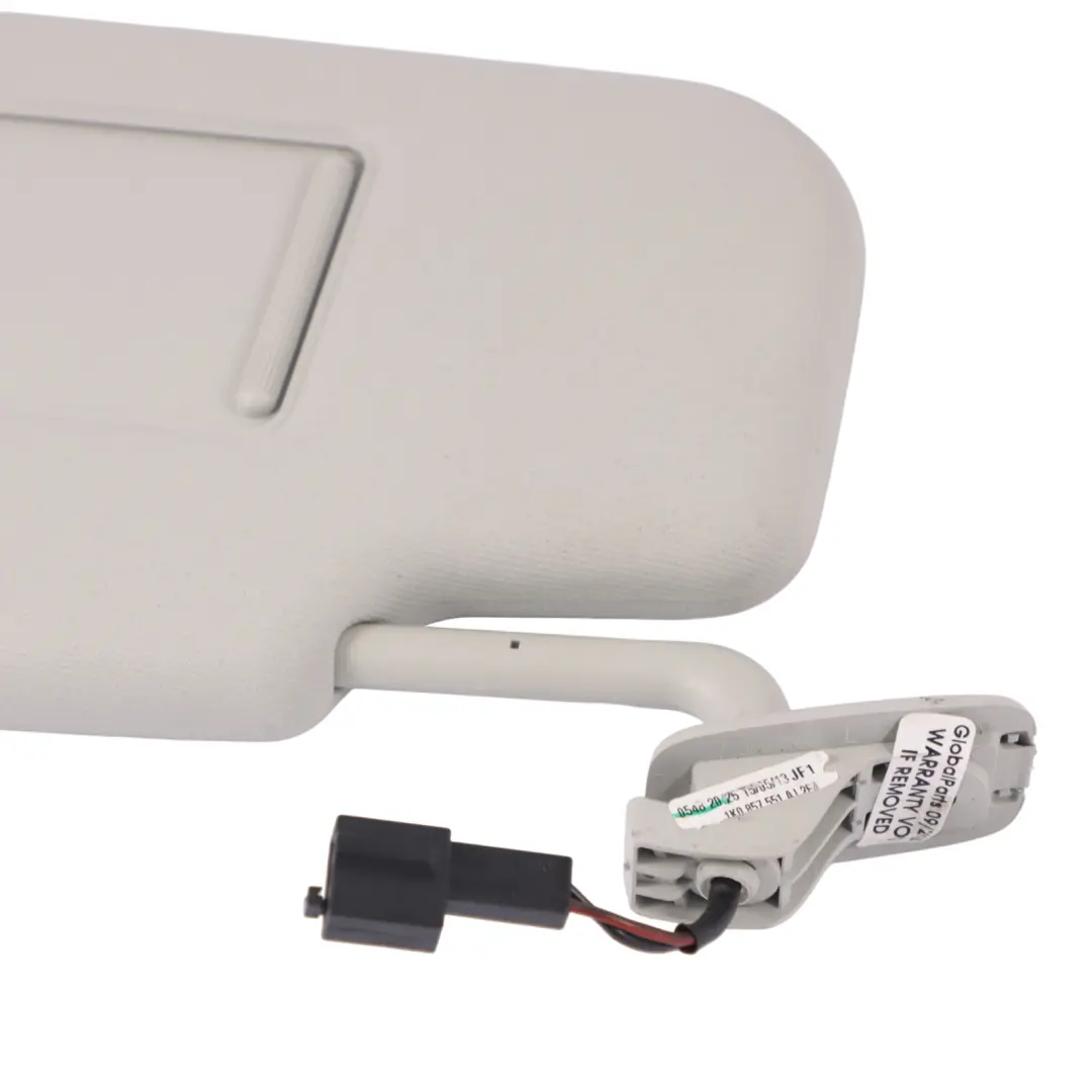 Front Sun Visor Left N/S Side Mirror Sunshade to Volkswagen Passat B7 with Part number 1K0857551AJ Volkswagen Passat B7 Front Sun Visor Left N/S Side Mirror Sunshade - SKU 1K0857551AJ - Part number 1K0857551AJ