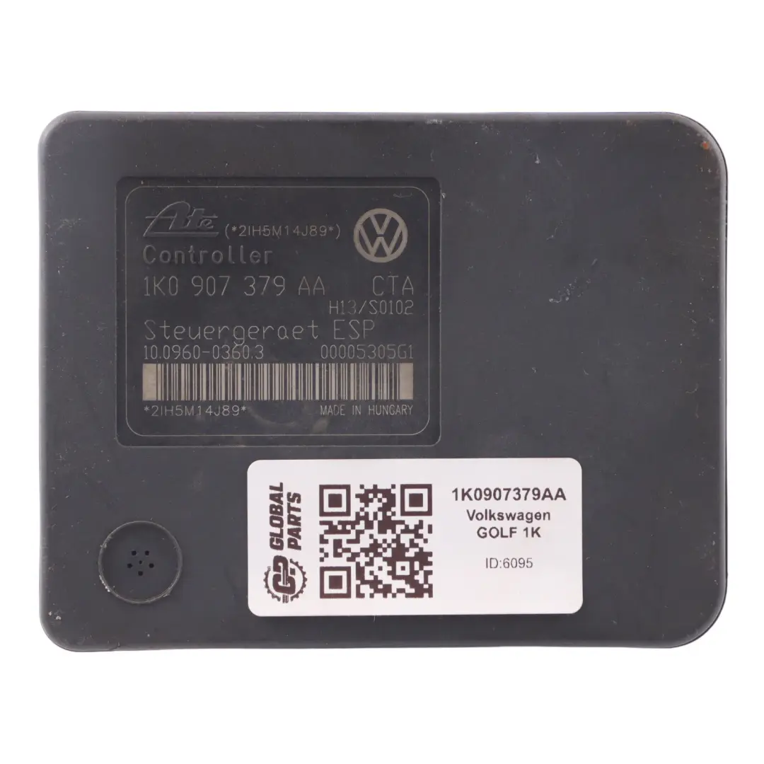 Volkswagen Golf 1K Pompa ABS Pompa freno idraulico Modulo controllo - SKU 1K0907379AA - Numero di parte 1K0907379AA