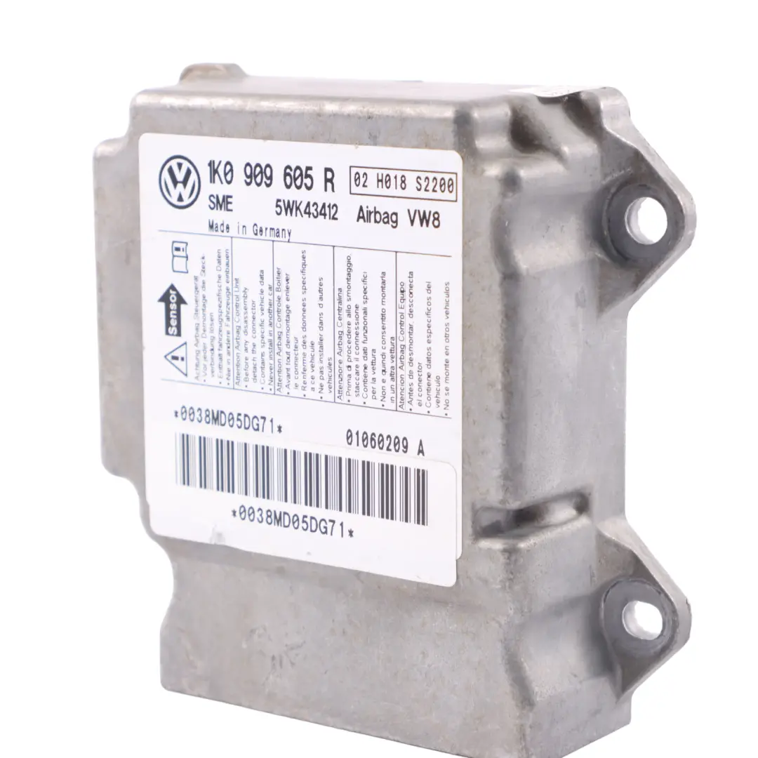 Mk5 Seat Skoda Sicurezza Modulo dell'aria per Volkswagen VW Golf con numero di parte 1K0909605R Volkswagen VW Golf Mk5 Seat Skoda Sicurezza Modulo dell'aria - SKU 1K0909605R - Numero di parte 1K0909605R