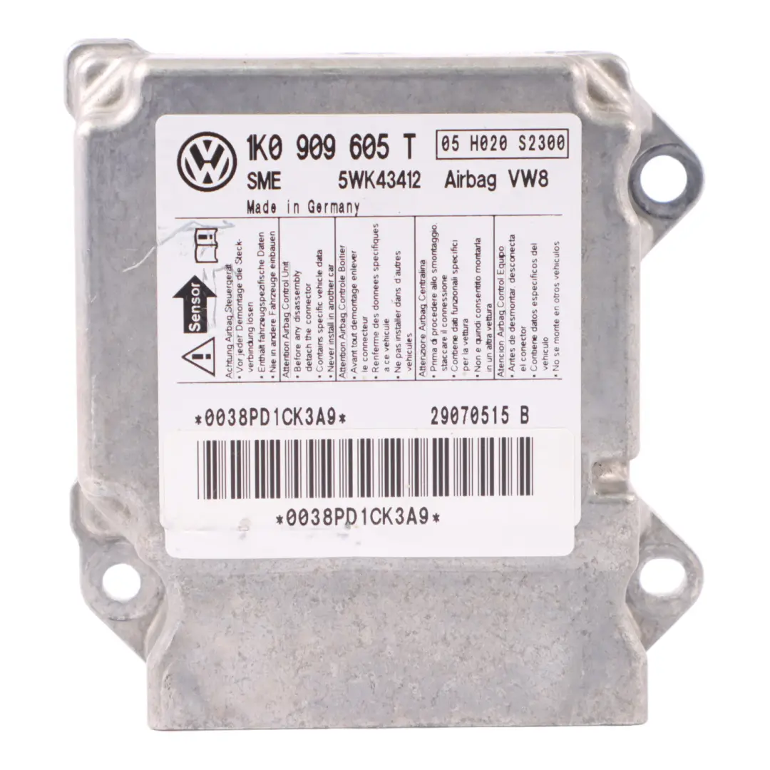 Mk5 V 1K Air Module Control Unit ECU to VW Volkswagen Golf with Part number 1K0909605T VW Volkswagen Golf Mk5 V 1K Air Module Control Unit ECU - SKU 1K0909605T - Part number 1K0909605T