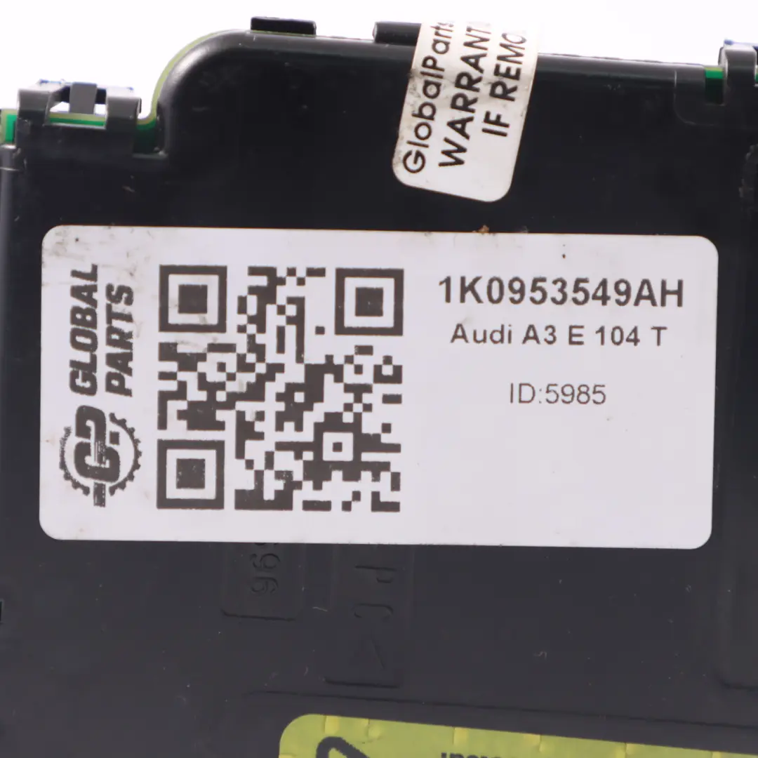 Unidad de Control del Volante Módulo Electrónico para Audi A3 E 104 T con número de pieza 1K0953549AH Audi A3 E 104 T Unidad de Control del Volante Módulo Electrónico - SKU 1K0953549AH - Número de pieza 1K0953549AH