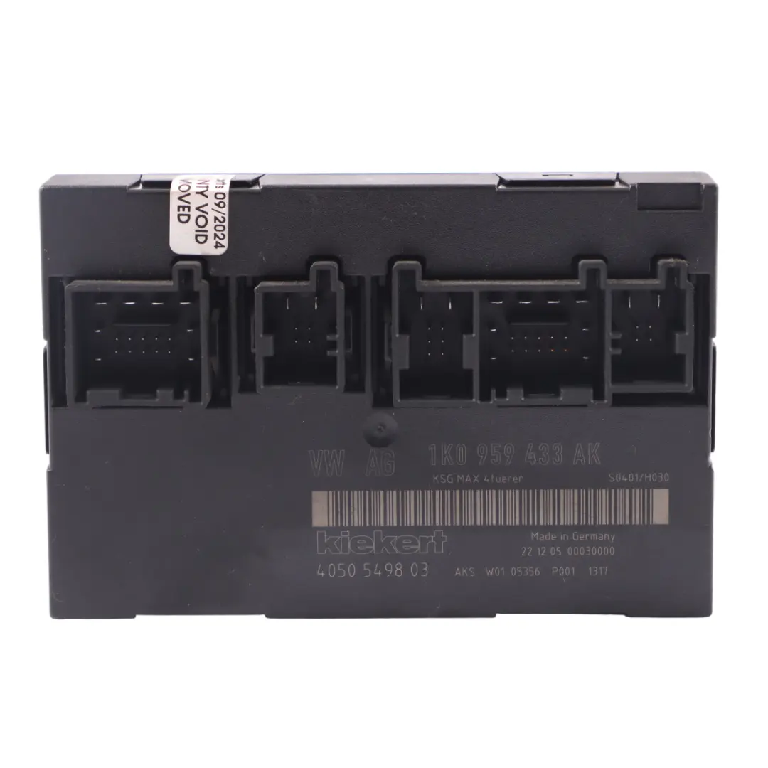 VW Golf Mk5 1K Module de Commande de la Carrosserie - SKU 1K0959433AK - Numéro de pièce 1K0959433AK