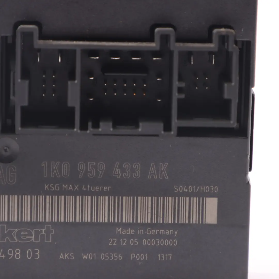 VW Golf Mk5 1K Body Control Comfort Unit Module Convenience Unit - SKU 1K0959433AK - Part number 1K0959433AK