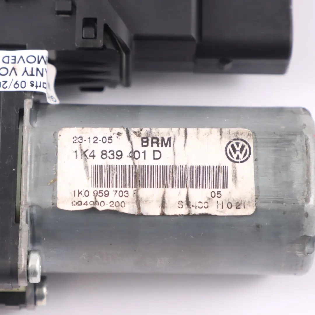 Volkswagen Golf 1K Window Lifter Regulator Carrier Rear Door Left N/S 1K0959703F - SKU 1K0959703F-1 - Part number 1K0959703F-1