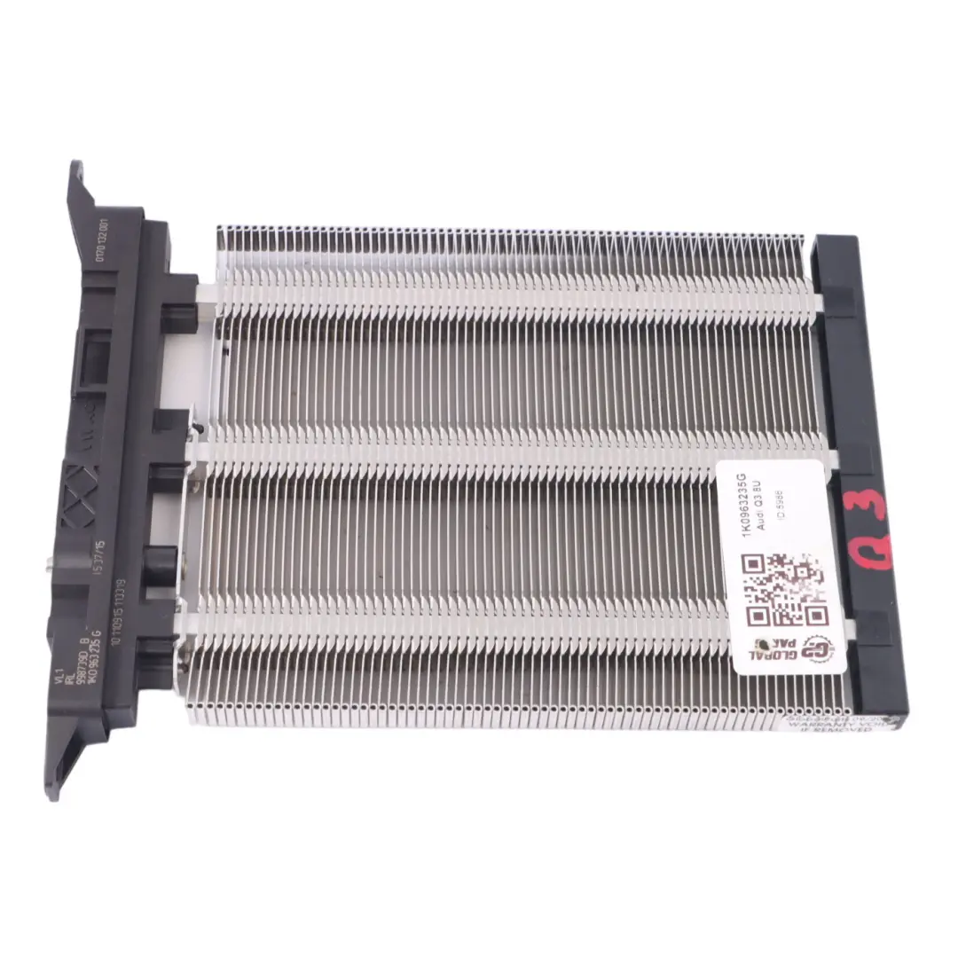 Riscaldatore Elettrico Ausiliario Nucleo Radiatore per Audi Q3 8U con numero di parte 1K0963235G Audi Q3 8U Riscaldatore Elettrico Ausiliario Nucleo Radiatore - SKU 1K0963235G - Numero di parte 1K0963235G