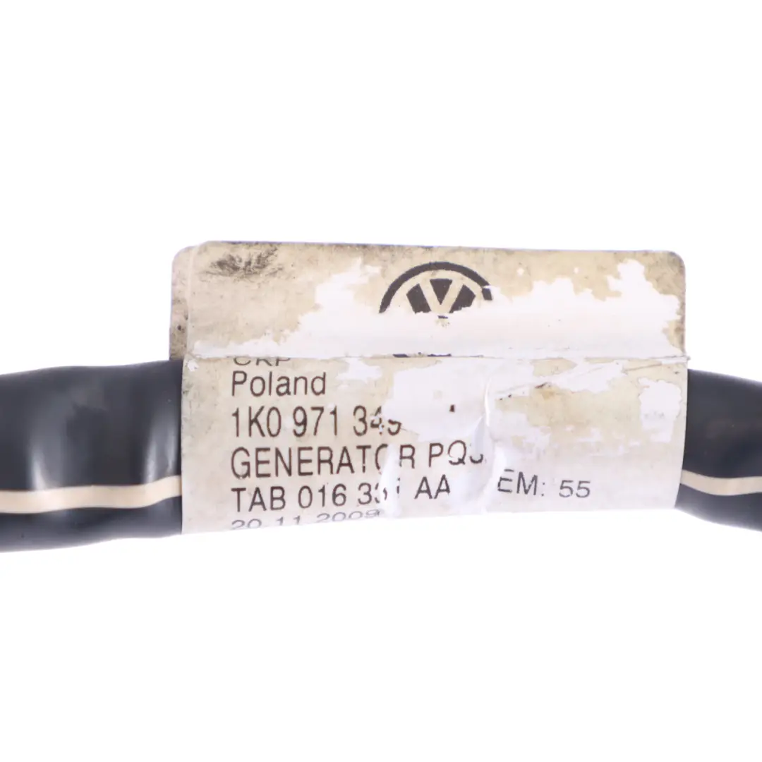 Volkswagen VW Touran 1T Alternator Main Cable Wiring Harness Loom - SKU 1K0971349EM - Part number 1K0971349EM