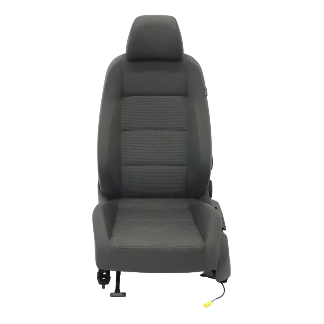 Volkswagen Golf 5 1K Fotel Przedni Lewy Przód Materiałowy Antracyt - SKU 1K4882805Q-1 - Numer Części 1K4882805Q