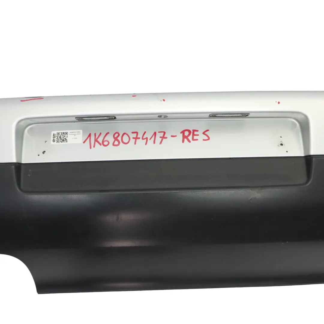 Volkswagen VW Golf Mk5 Bumper Rear Trim Panel Cover Reflex Silver Metallic - A7W - SKU 1K6807417-RES - Part number 1K6807417