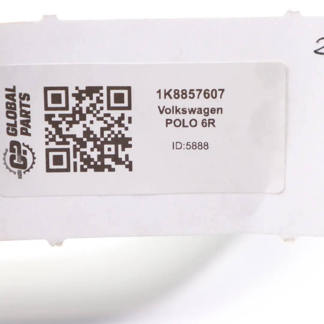 Volkswagen Polo 6R Roof Grab Handle Front Rear Left Right N/O/S Pearl Grey - SKU 1K8857607 - Part number 1K8857607