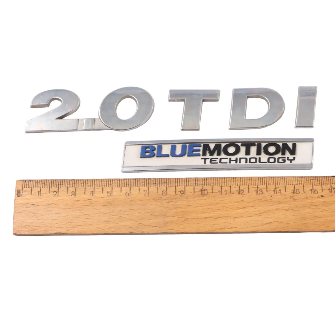 VW Sharan 7N Znaczek Emblemat 2.0TDI Blue Motion Klapy Bagażnika - SKU 1K9853675E - Numer Części 1K9853675E