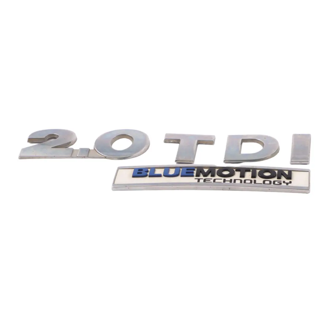 VW Sharan 7N Znaczek Emblemat 2.0TDI Blue Motion Klapy Bagażnika - SKU 1K9853675E - Numer Części 1K9853675E