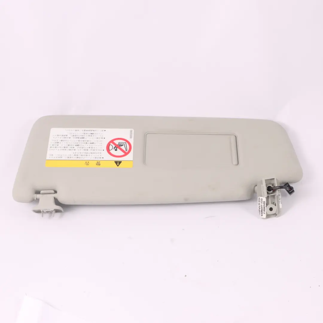 VW Touran 1T Sun Visor Cover Panel Sunvisor Left N/S Mirror Grey - SKU 1T0857551J - Part number 1T0857551J