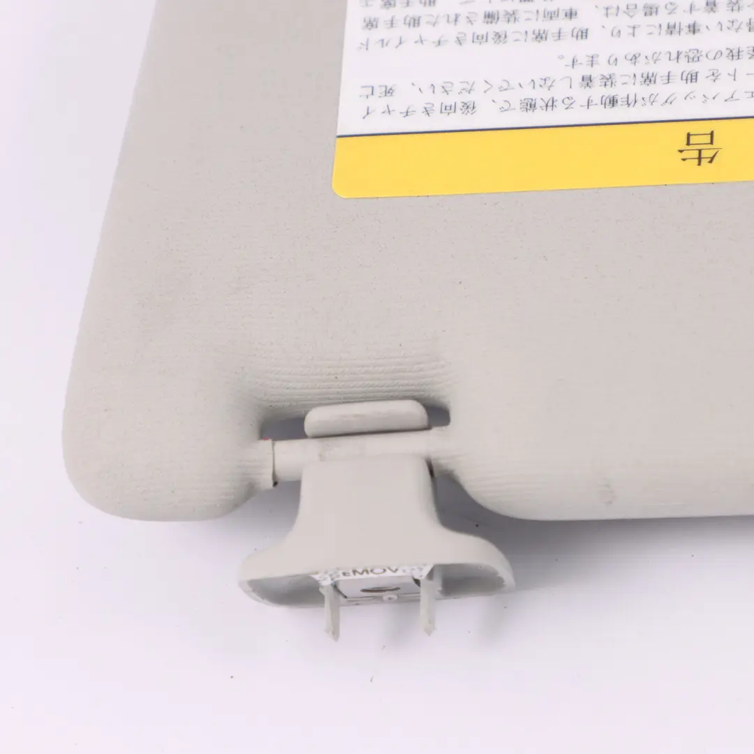 VW Touran 1T Sun Visor Cover Panel Sunvisor Left N/S Mirror Grey - SKU 1T0857551J - Part number 1T0857551J