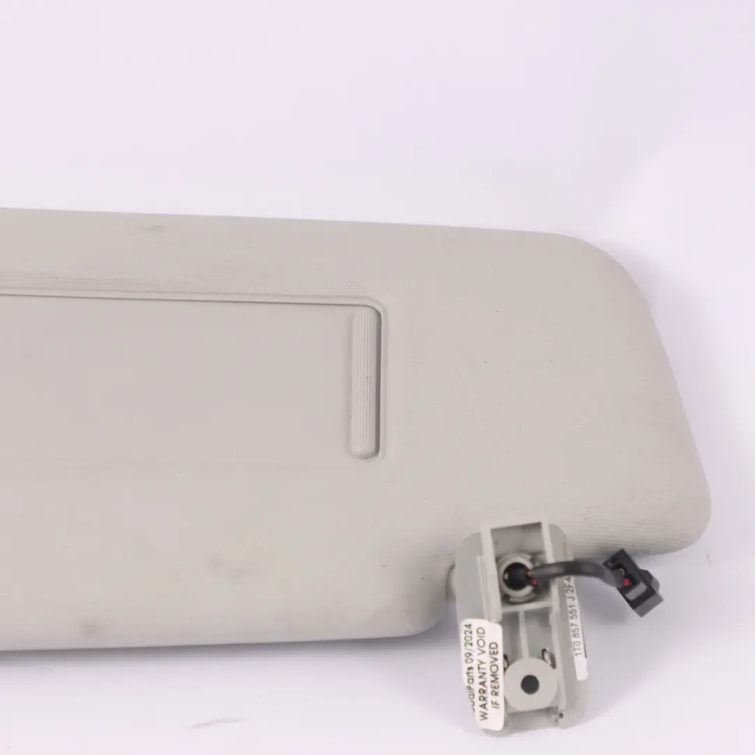 VW Touran 1T Parasol Cubierta Panel Izquierda Espejo Gris - SKU 1T0857551J - Número de pieza 1T0857551J