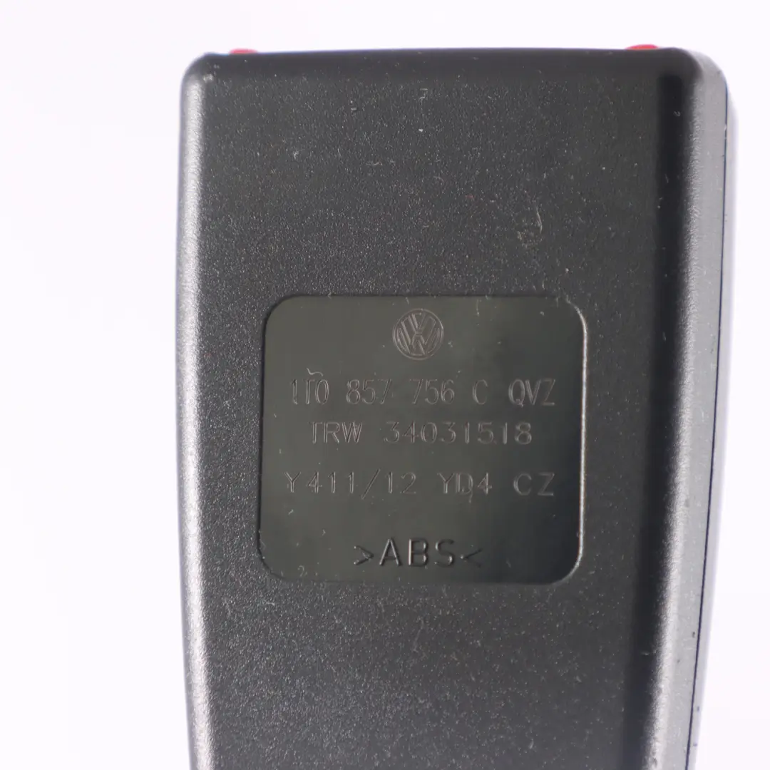 Hebilla cinturón seguridad Delantera Derecha para Volkswagen Touareg 1T con número de pieza 1T0857756C Volkswagen Touareg 1T Hebilla cinturón seguridad Delantera Derecha - SKU 1T0857756C - Número de pieza 1T0857756C