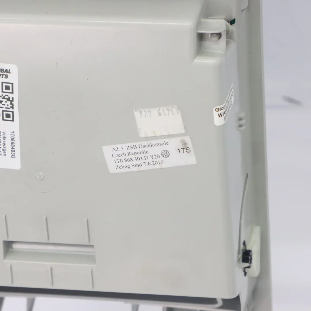 Roof Storage VW Touran 1T Sharan 7N Instrument Panel Top Tray Grey to with Part number 1T0868403G Roof Storage VW Touran 1T Sharan 7N Instrument Panel Top Tray Grey - SKU 1T0868403G - Part number 1T0868403G