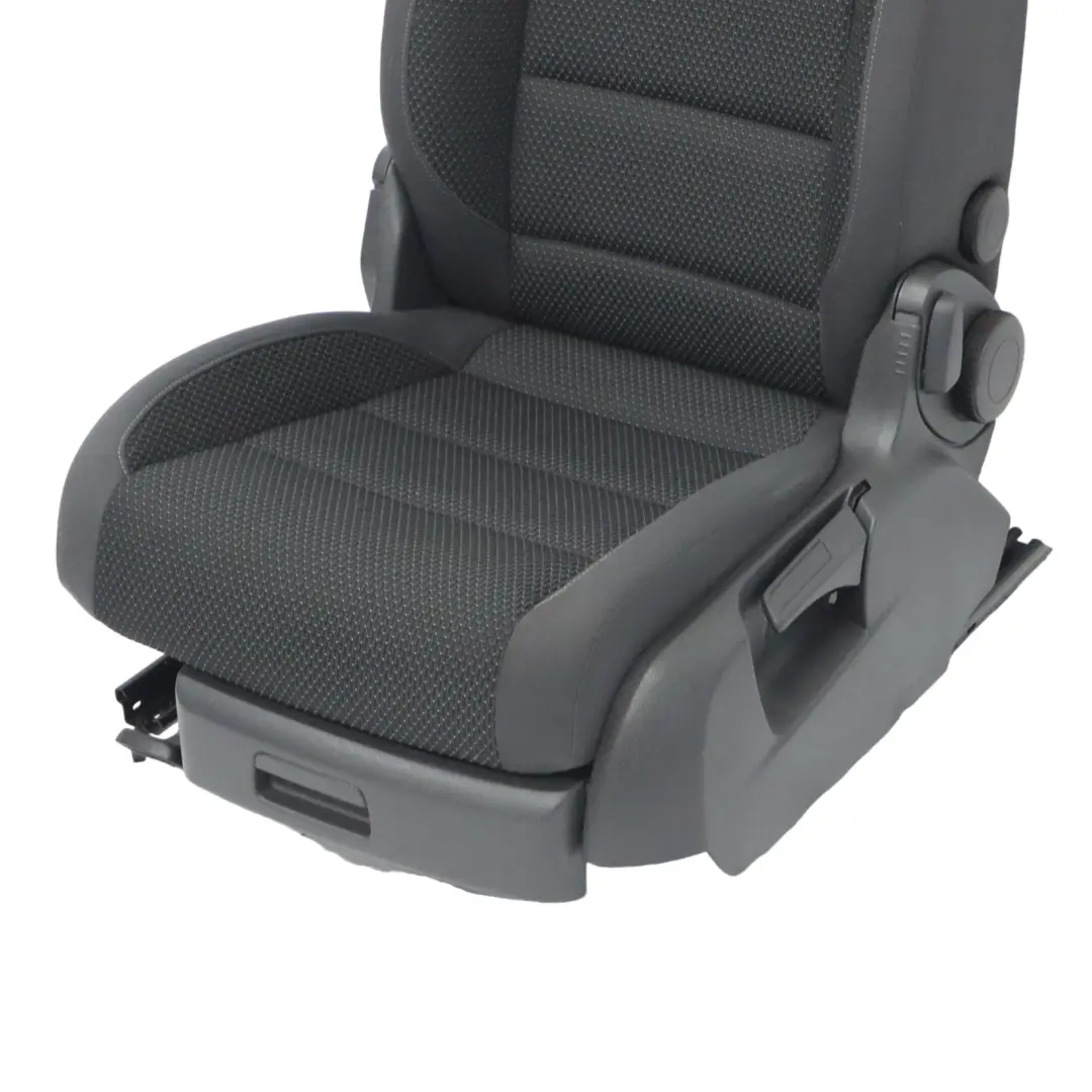 Volkswagen Touran 1T Front Seat Left N/S Interior Fabric Anthracite Grey Blue - SKU 1T0881805QD-1 - Part number 1T0881805QD