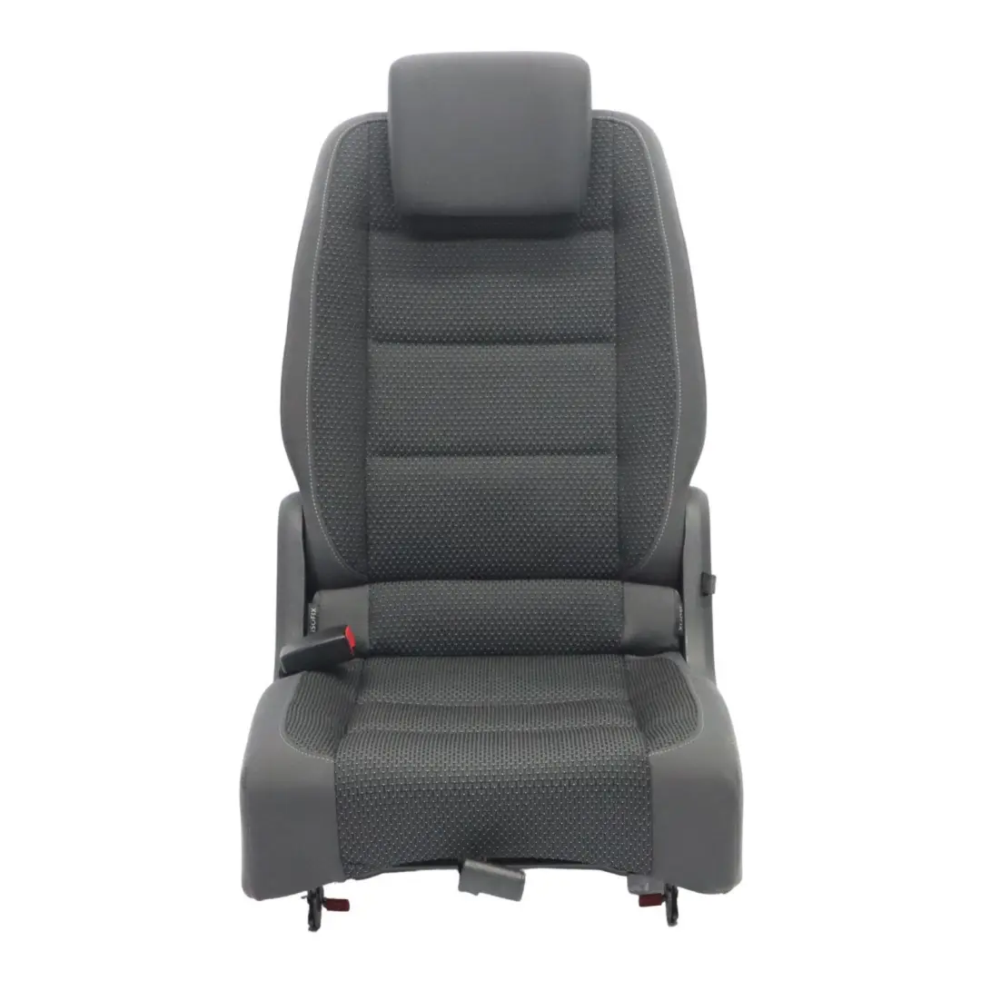 Volkswagen VW Touran MK1 Asiento 2 Fila Izquierda Tela Gris Antracita Azul - SKU 1T0883805BG - Número de pieza 1T0883805BG