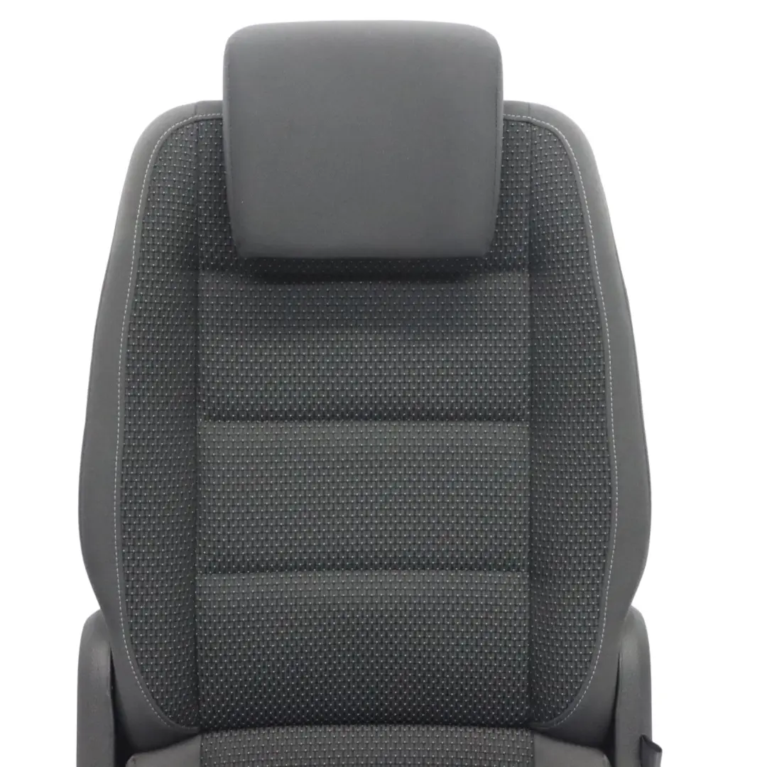 Volkswagen VW Touran MK1 Siège 2ème rangée gauche Tissu Anthracite Gris Bleu - SKU 1T0883805BG - Numéro de pièce 1T0883805BG