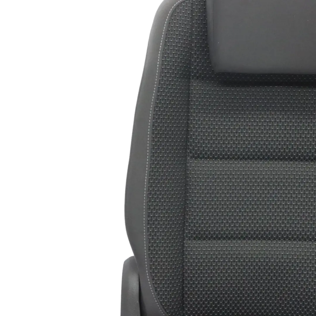 Volkswagen VW Touran MK1 Seat 2nd Row Left N/S Cloth Fabric Anthracite Grey Blue - SKU 1T0883805BG - Part number 1T0883805BG