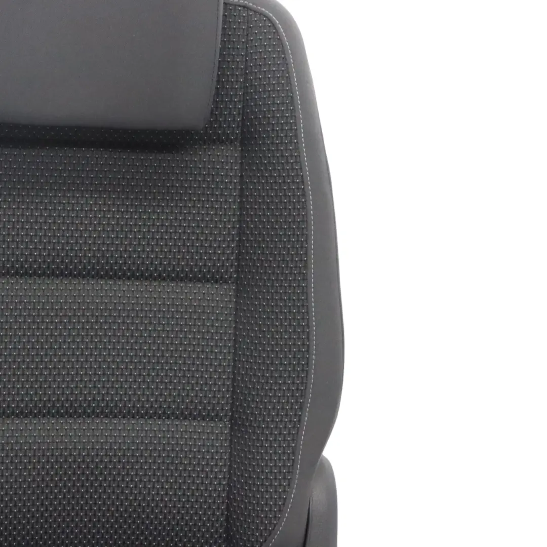 Volkswagen VW Touran MK1 Asiento 2 Fila Izquierda Tela Gris Antracita Azul - SKU 1T0883805BG - Número de pieza 1T0883805BG