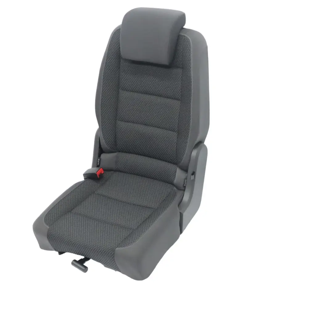 Volkswagen VW Touran MK1 Sitz 2 Reihe Links Stoff Anthrazit Grau Blau - SKU 1T0883805BG - Teilenummer 1T0883805BG