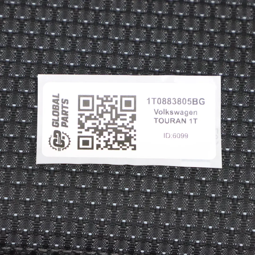 Volkswagen VW Touran MK1 Sitz 2 Reihe Links Stoff Anthrazit Grau Blau - SKU 1T0883805BG - Teilenummer 1T0883805BG