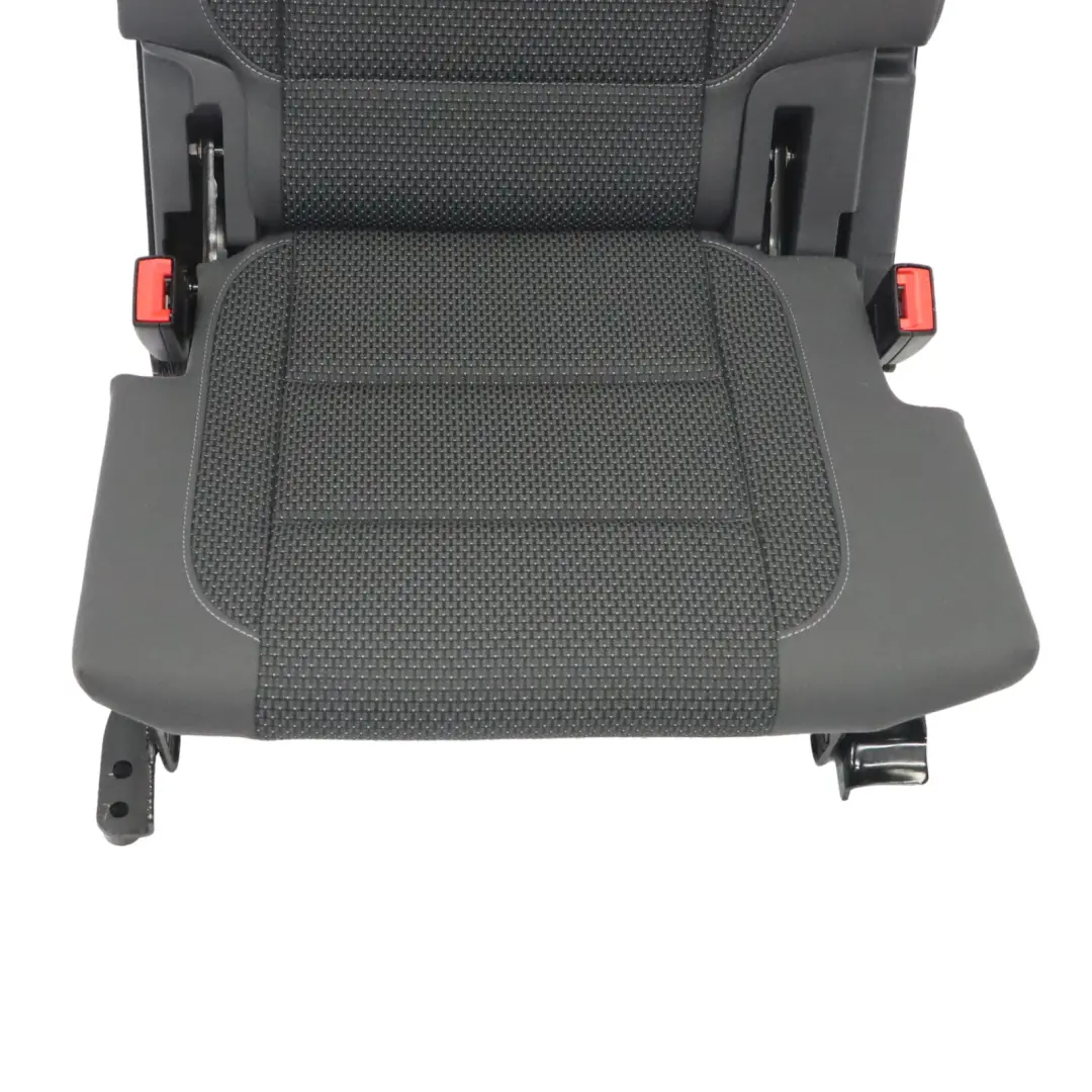 Volkswagen Touran 1T Siège arrière gauche Tissu Anthracite Bleu Gris - SKU 1T0885805AB - Numéro de pièce 1T0885805AB