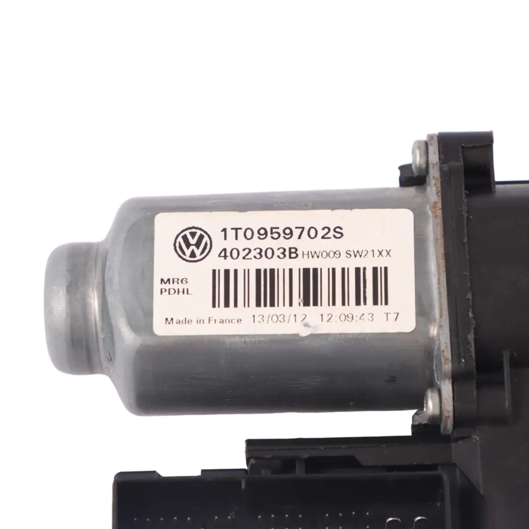 Volkswagen Touran 1T Front Window Regulator Motor Passenger Side - SKU 1T0959702S - Part number 1T0959702S