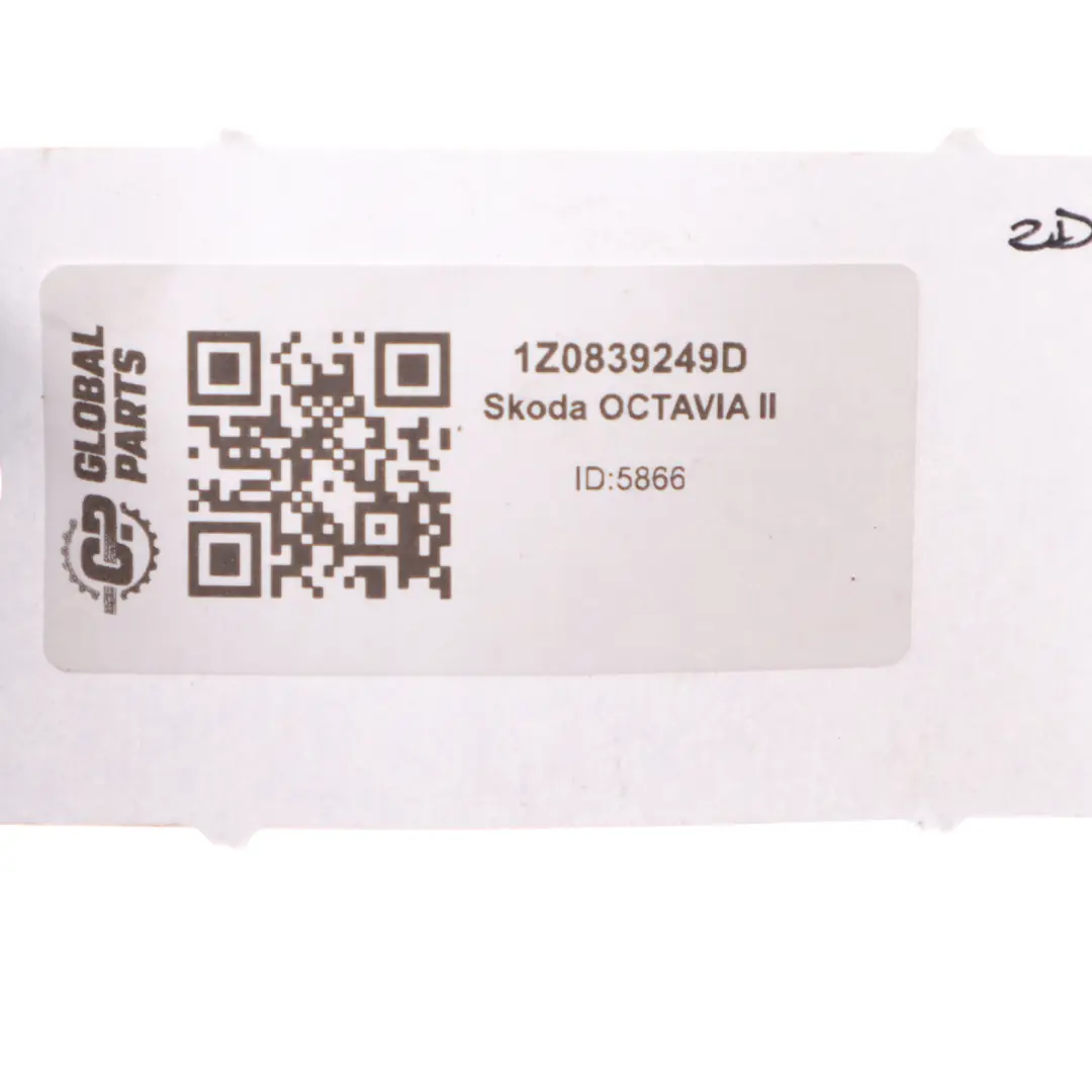 Skoda Octavia II Door Check Strap Rear Left Right N/O/S - SKU 1Z0839249D - Part number 1Z0839249D