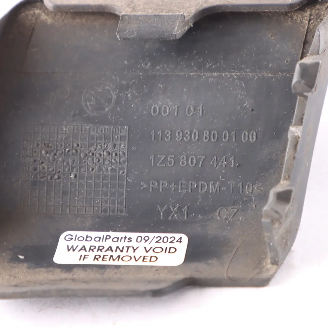 Bumper Tow Eye Hook Cover Cap Black to Skoda Octavia II Rear with Part number 1Z5807441 Skoda Octavia II Rear Bumper Tow Eye Hook Cover Cap Black - SKU 1Z5807441 - Part number 1Z5807441