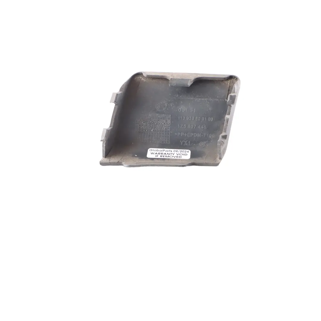 Bumper Tow Eye Hook Cover Cap Black to Skoda Octavia II Rear with Part number 1Z5807441 Skoda Octavia II Rear Bumper Tow Eye Hook Cover Cap Black - SKU 1Z5807441 - Part number 1Z5807441