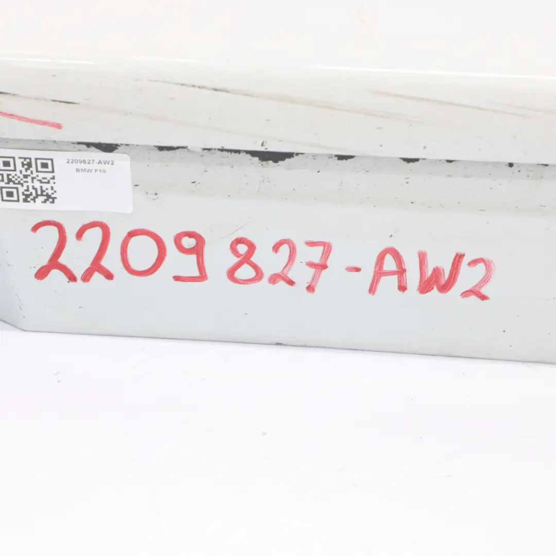 BMW F10 F11 Próg Prawy Listwa Progowa Nakładka Lewa Alpinweiss 3 - 300 - SKU 2209827-AW2 - Numer Części 2209827