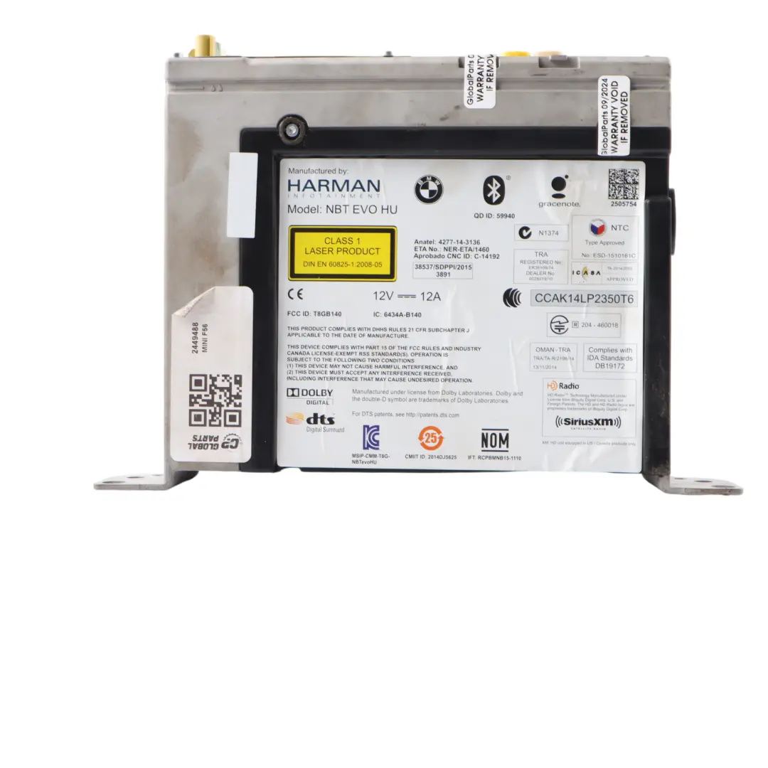 Head Unit Mini F55 F56 Navigation Head Unit Radio DAB Media Player to with Part number 2449488 Head Unit Mini F55 F56 Navigation Head Unit Radio DAB Media Player - SKU 2449488 - Part number 2449488