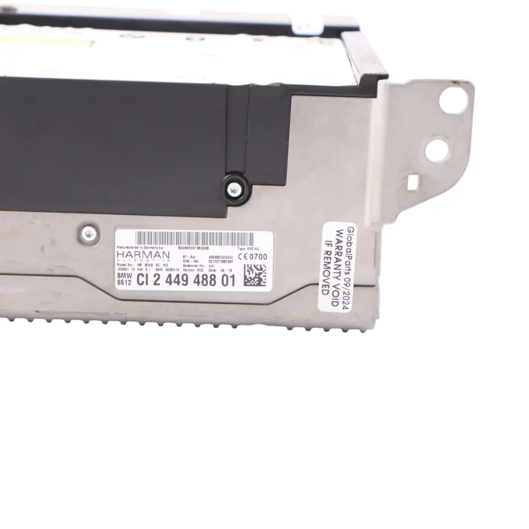 Head Unit Mini F55 F56 Navigation Head Unit Radio DAB Media Player  - SKU 2449488 - Part number 2449488