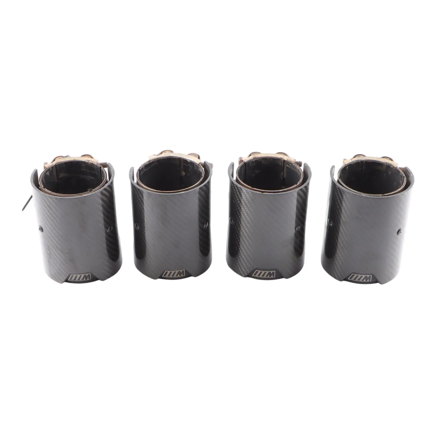 BMW F80 M3 F82 M4 M Sport Auspuff Endrohr Spitzen Carbon Set Kit 2468411